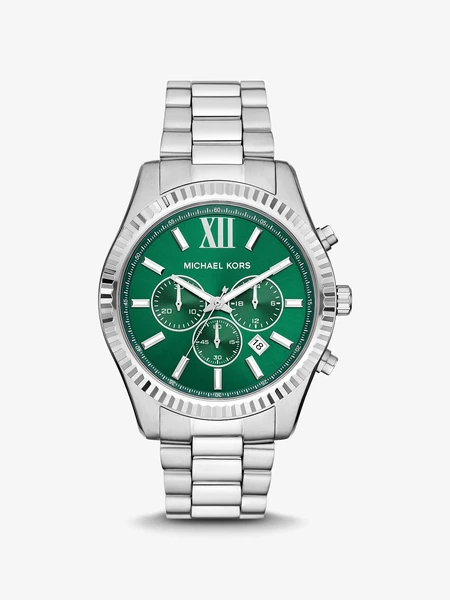 Мужские часы Michael Kors Oversized Lexington серебристого цвета
