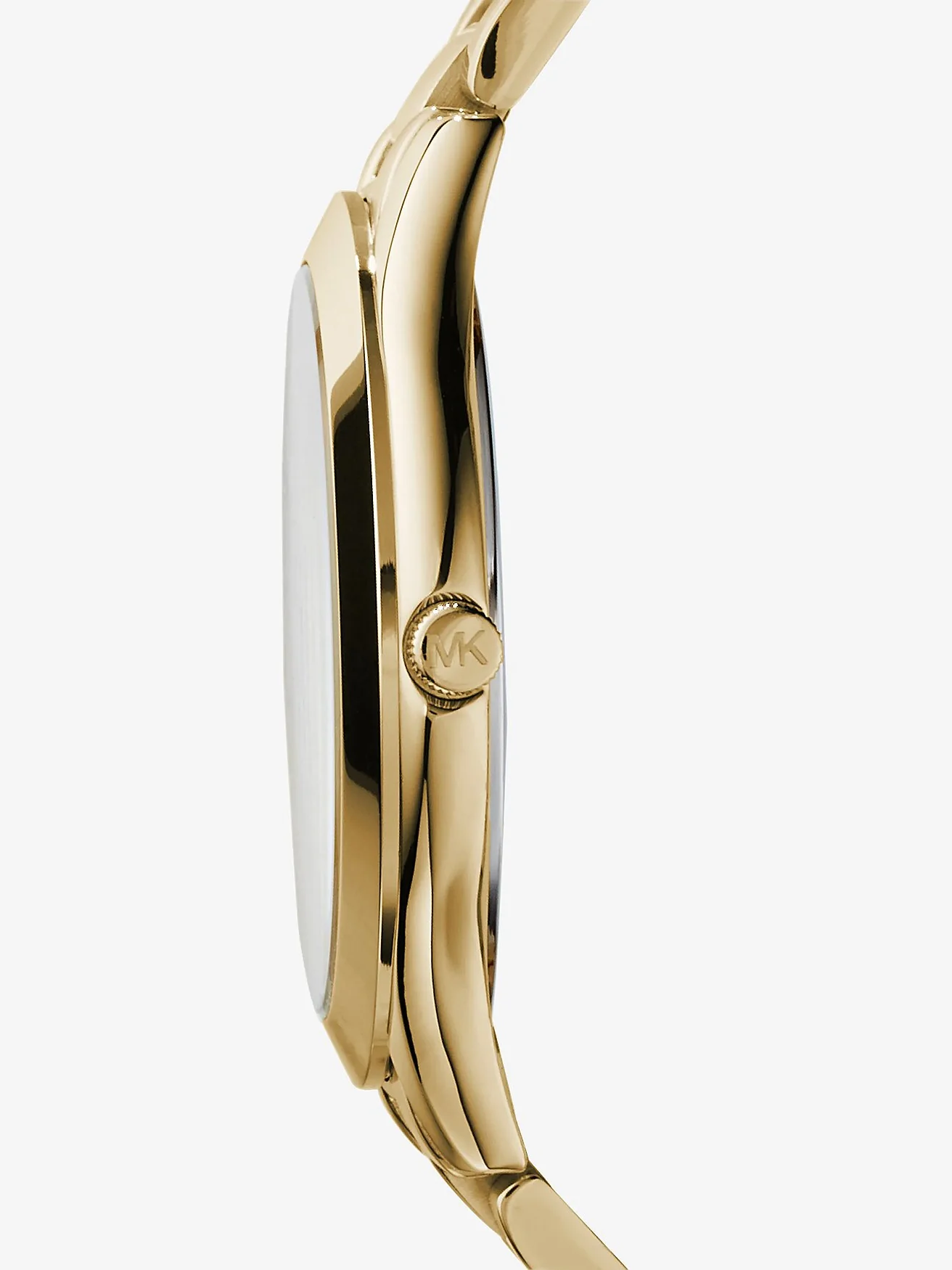 Мужские часы Michael Kors Slim Runway золотистого цвета из нержавеющей стали — 2