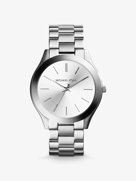 Мужские часы Michael Kors Slim Runway серебристого цвета
