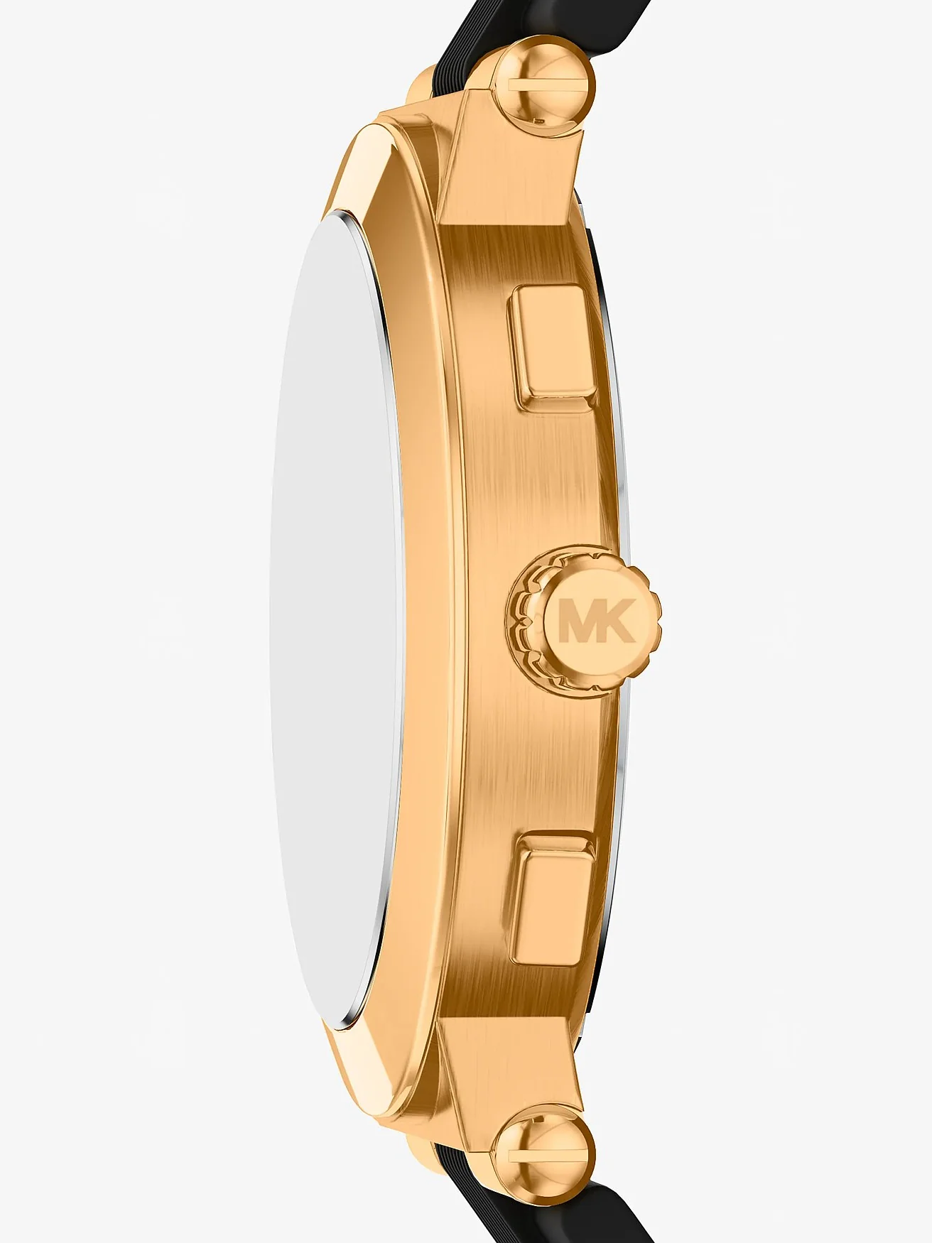 Часы Michael Kors Oversized Billie золотистого тона с силиконовым ремешком — 2