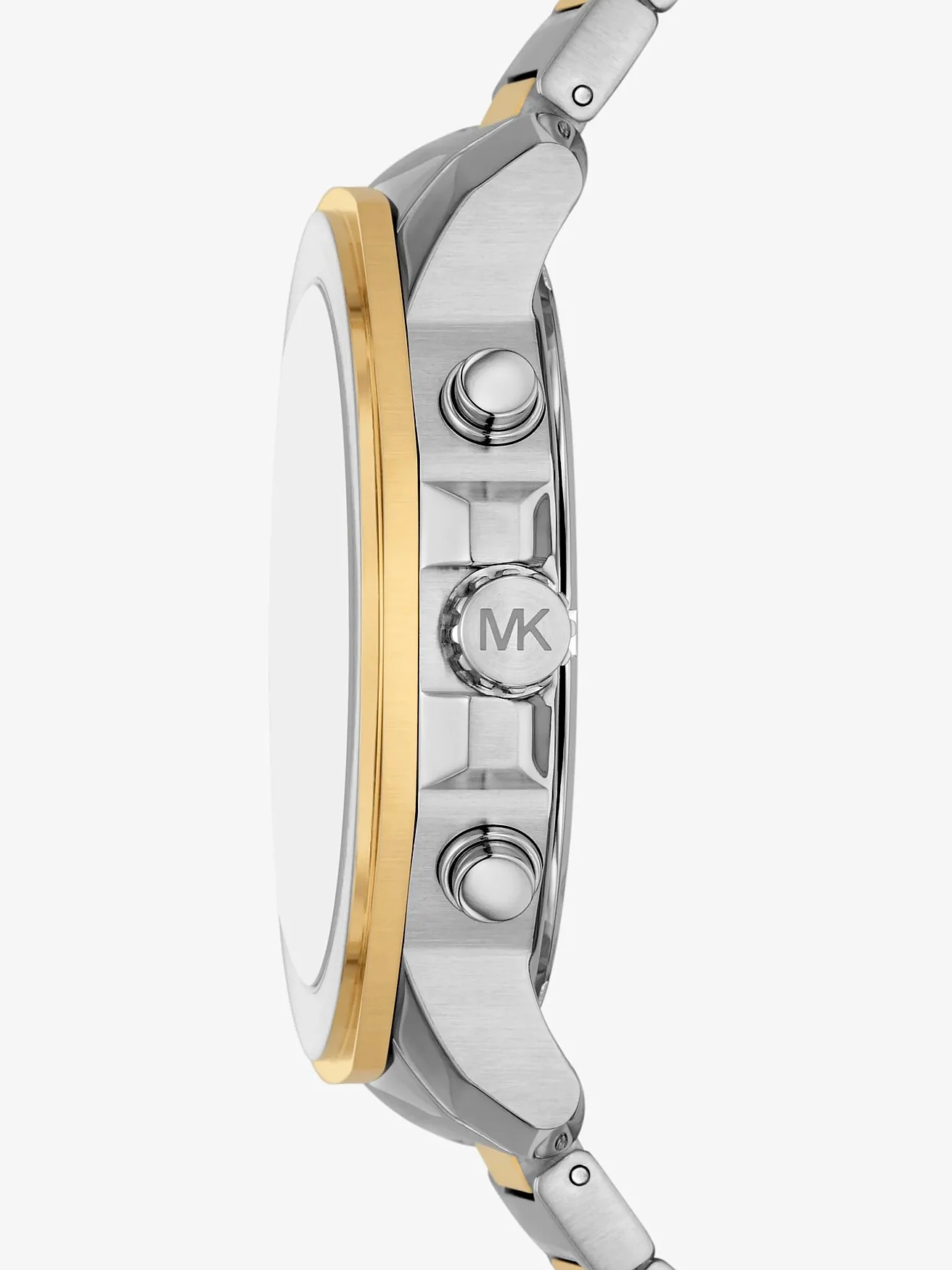 Часы Michael Kors Oversized Prescott с двухцветным браслетом — 2