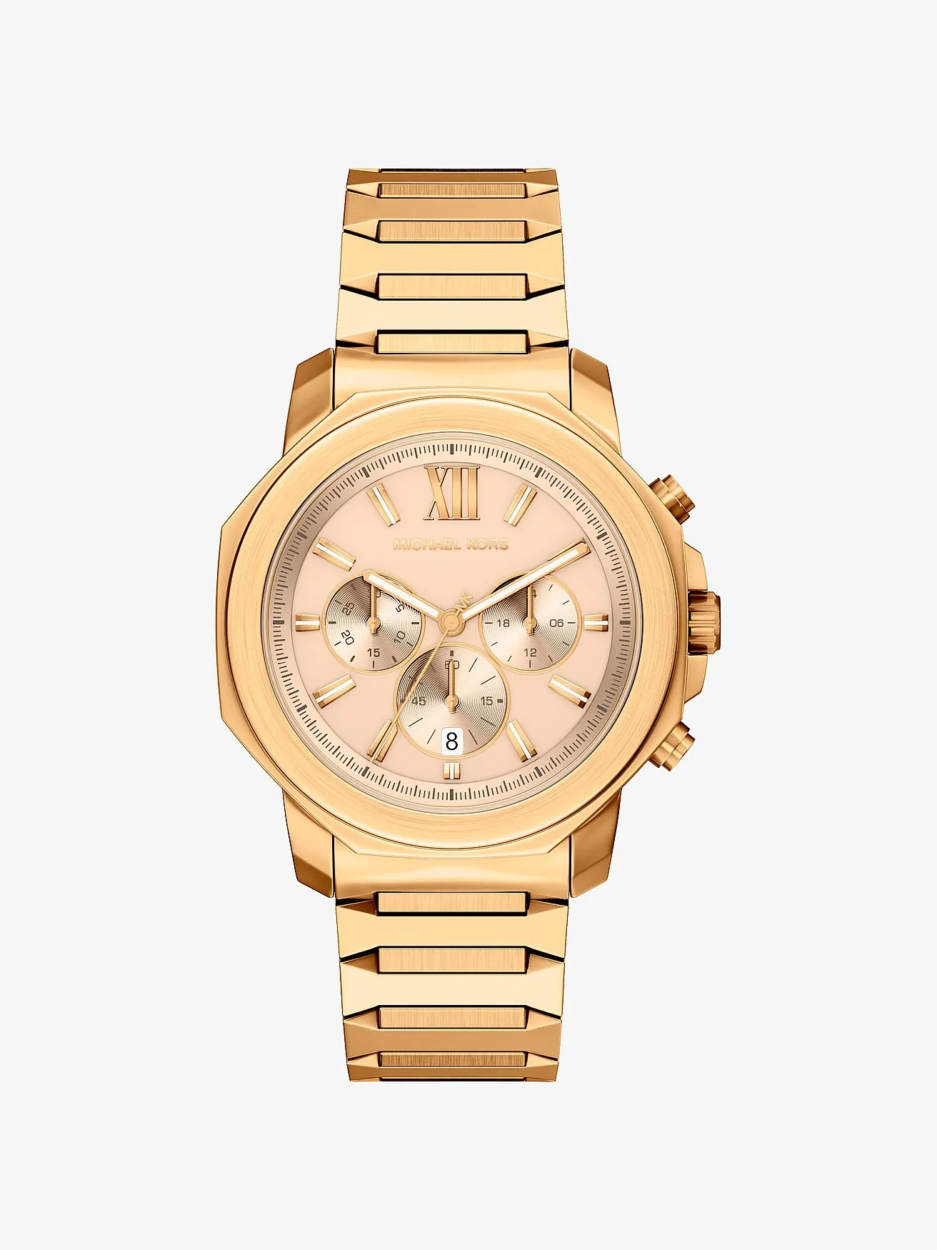 Часы Michael Kors Oversized Prescott золотистого тона — 1