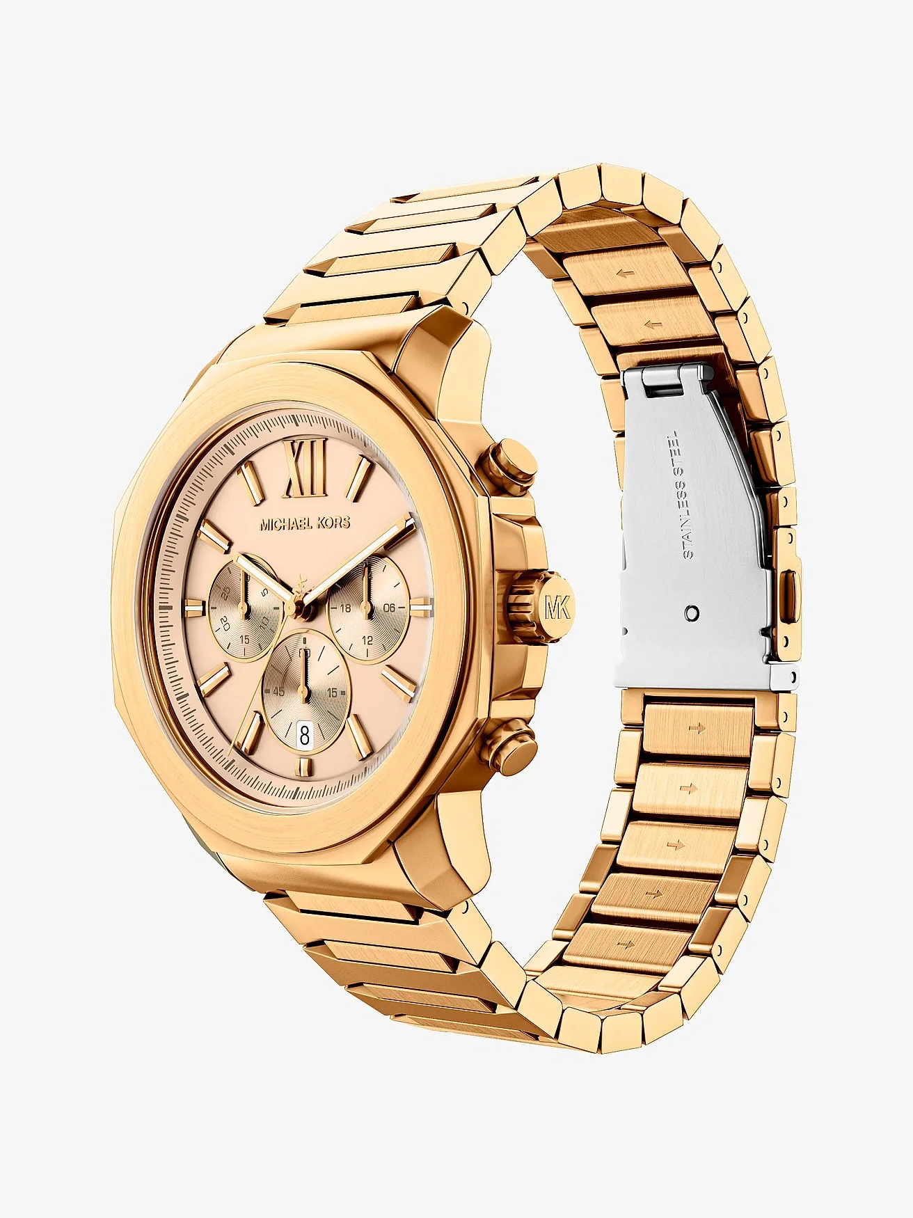 Часы Michael Kors Oversized Prescott золотистого тона — 5