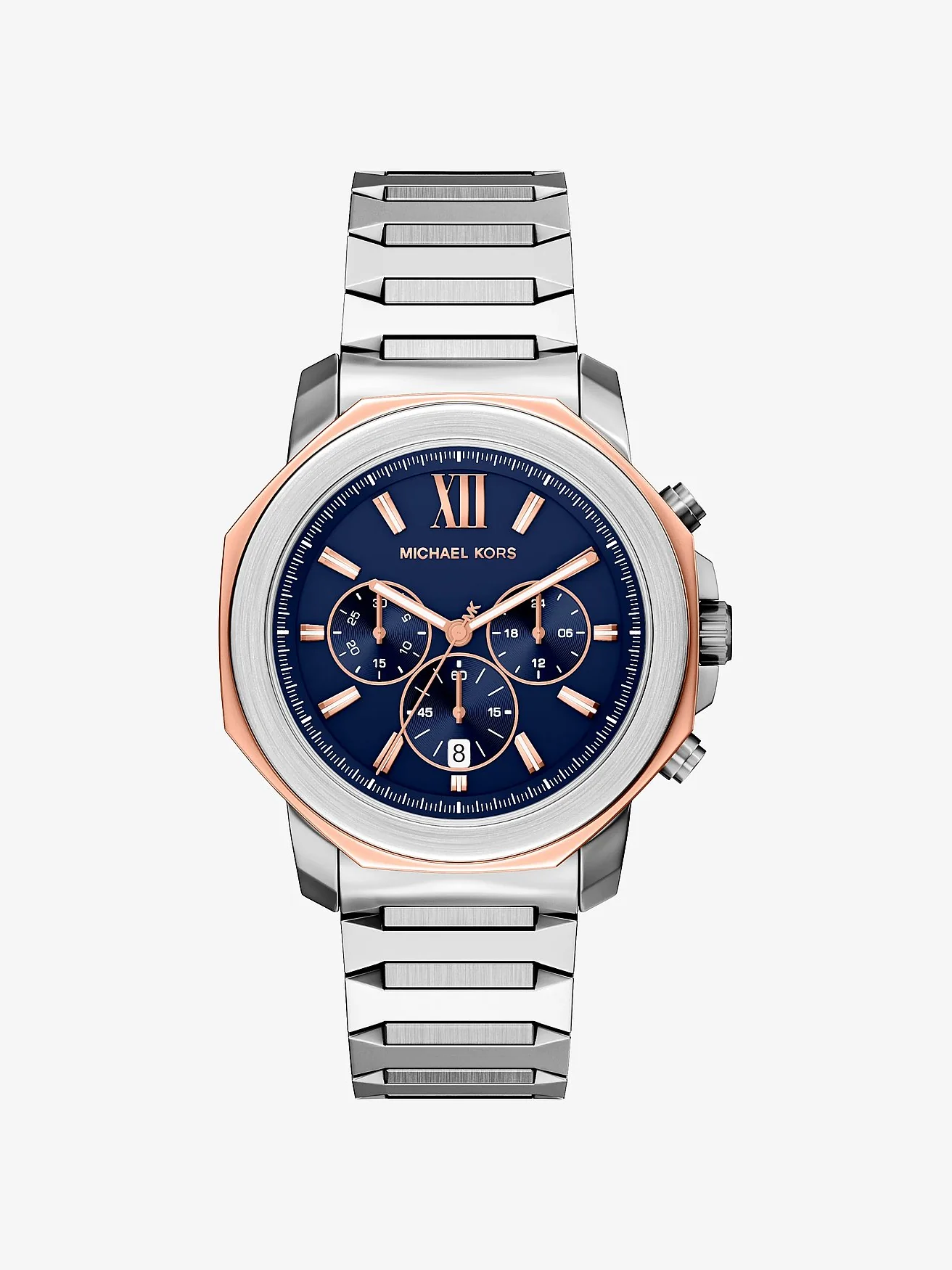 Часы Michael Kors Oversized Prescott двухцветные — 1