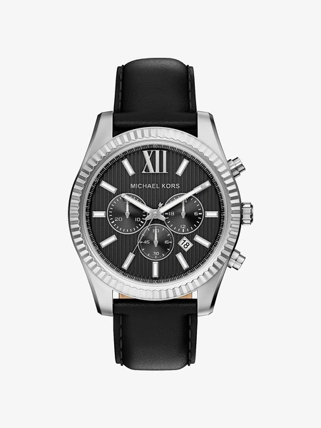Часы Michael Kors Oversized Lexington с кожаным ремешком