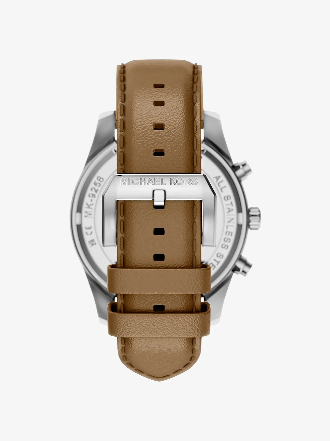 Часы Michael Kors Oversized Lexington с кожаным ремешком — 3