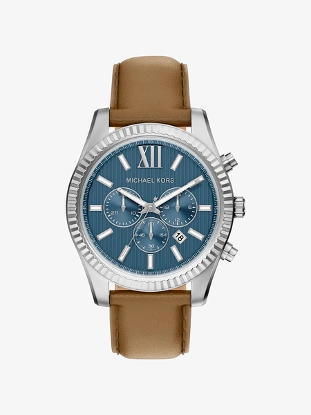 Часы Michael Kors Oversized Lexington с кожаным ремешком