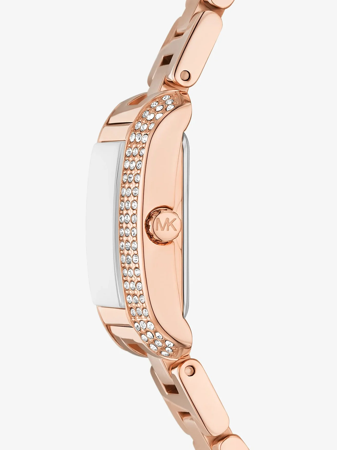 Часы Michael Kors Mini Emery Pavé розово-золотистые — 2