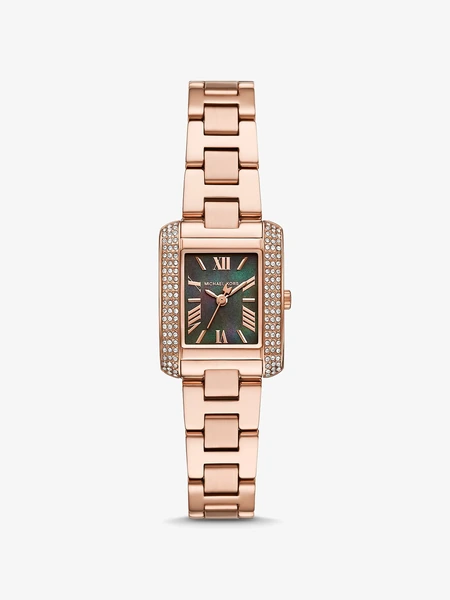 Часы Michael Kors Mini Emery Pavé розово-золотистые