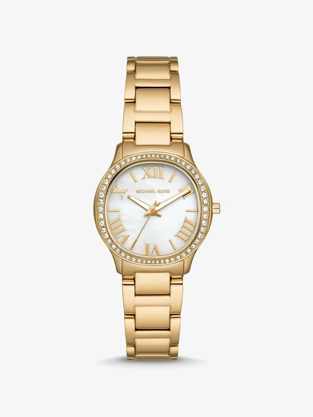 Часы Michael Kors Mini Sage Pavé золотистого тона