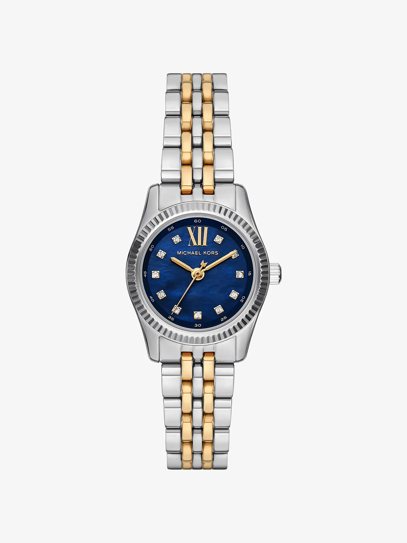 Часы Michael Kors Mini Lexington с паве, двухцветные — 1