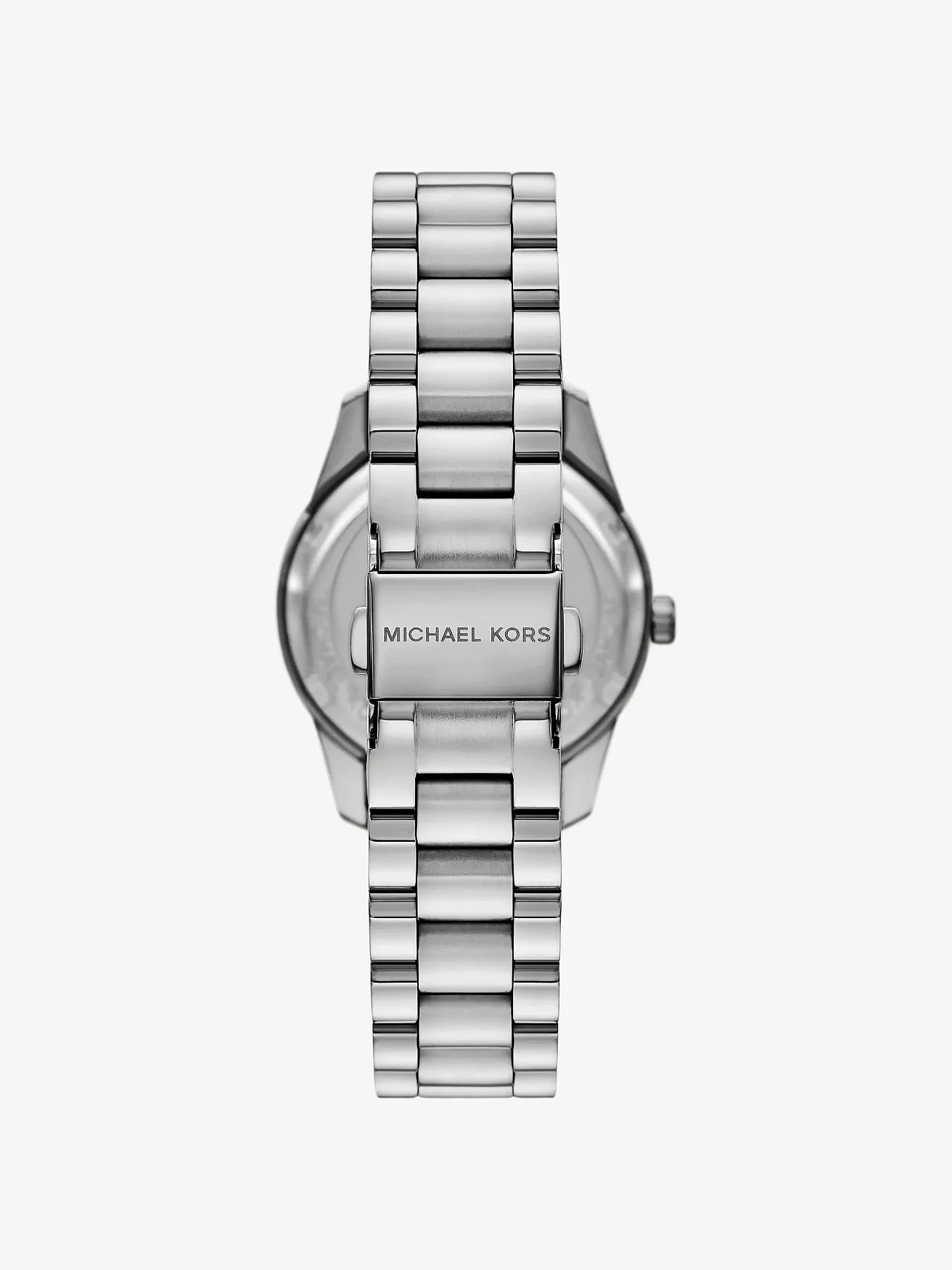 Часы Michael Kors Mini Lexington с паве и римскими цифрами, серебристые — 3