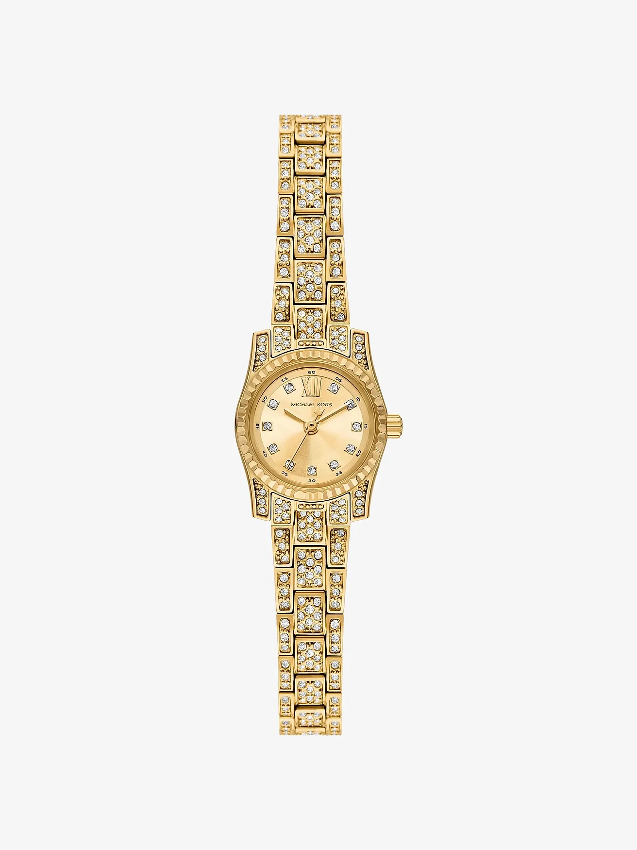 Часы Michael Kors Micro Lexington с паве, золотистые — 1