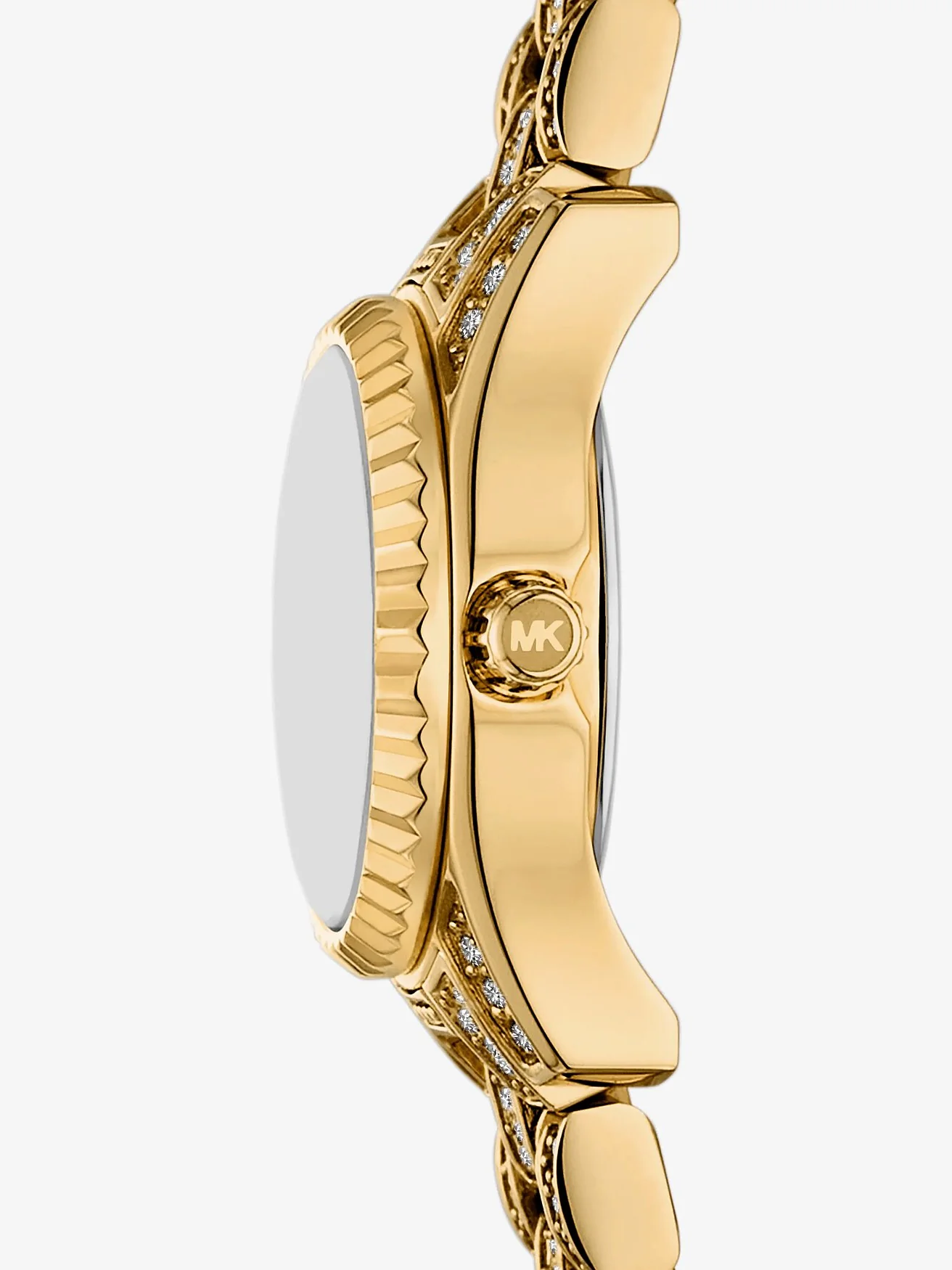 Часы Michael Kors Micro Lexington с паве, золотистые — 2