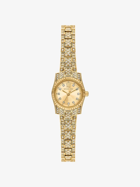 Часы Michael Kors Micro Lexington с паве, золотистые
