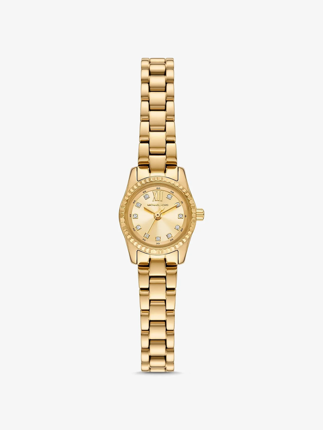 Часы Michael Kors Mini Lexington с паве, золотистые — 1