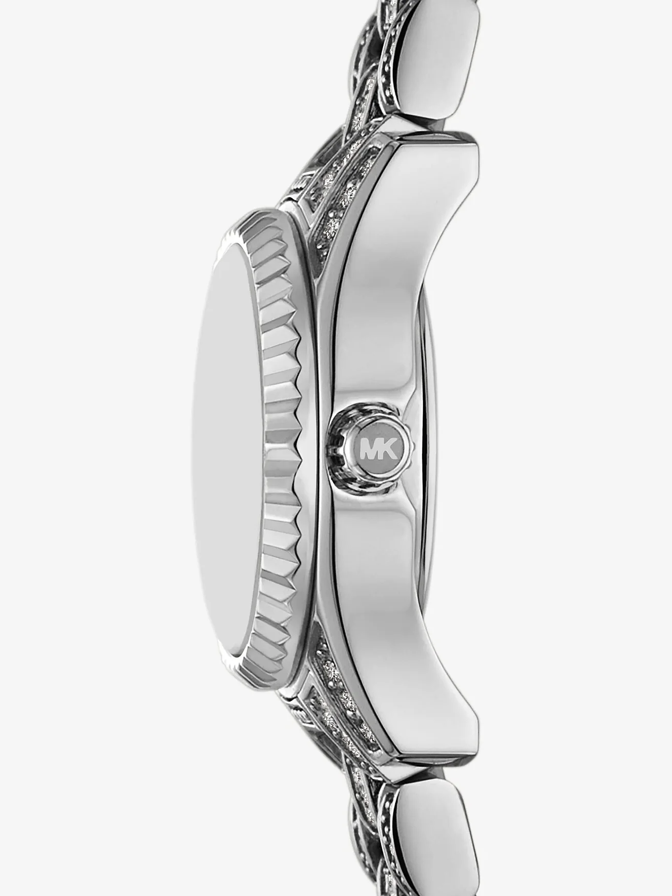 Часы Michael Kors Mini Lexington с паве, серебристые — 2