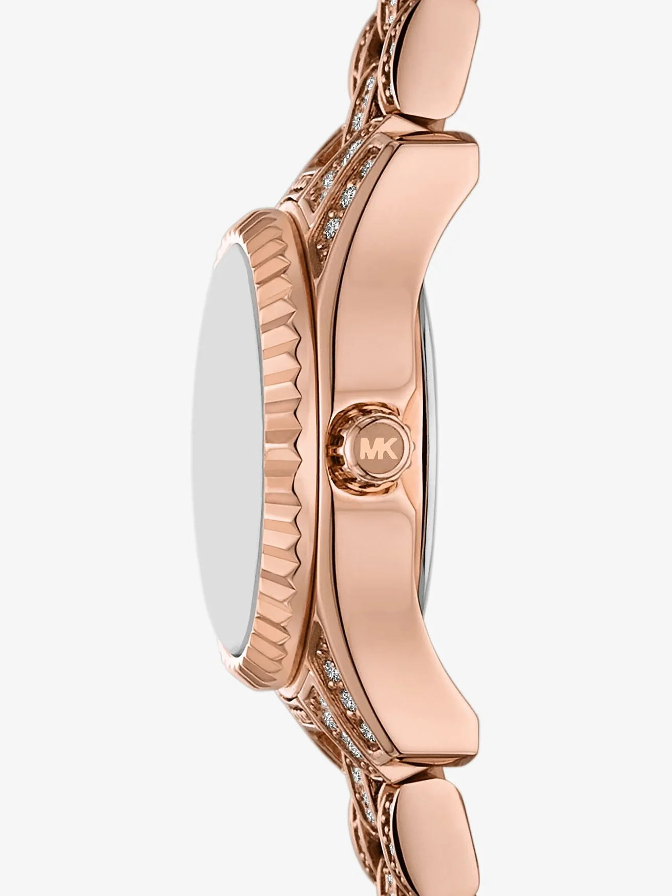 Часы Michael Kors Mini Lexington с паве в оттенке розового золота — 2