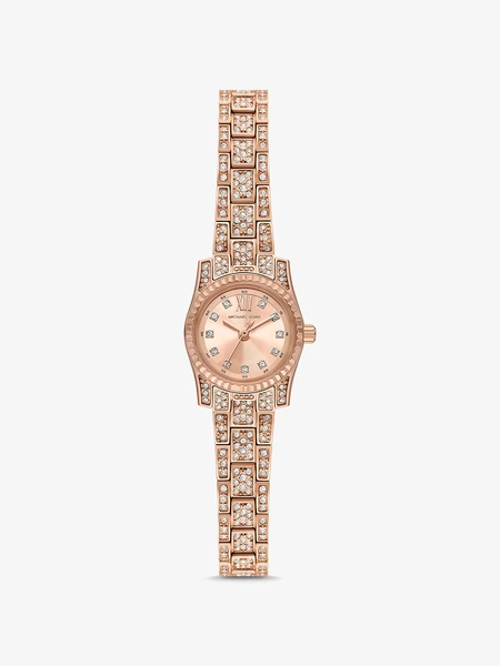 Часы Michael Kors Mini Lexington с паве в оттенке розового золота