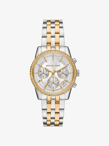 Часы Michael Kors Mini Bryant с паве, комбинированные