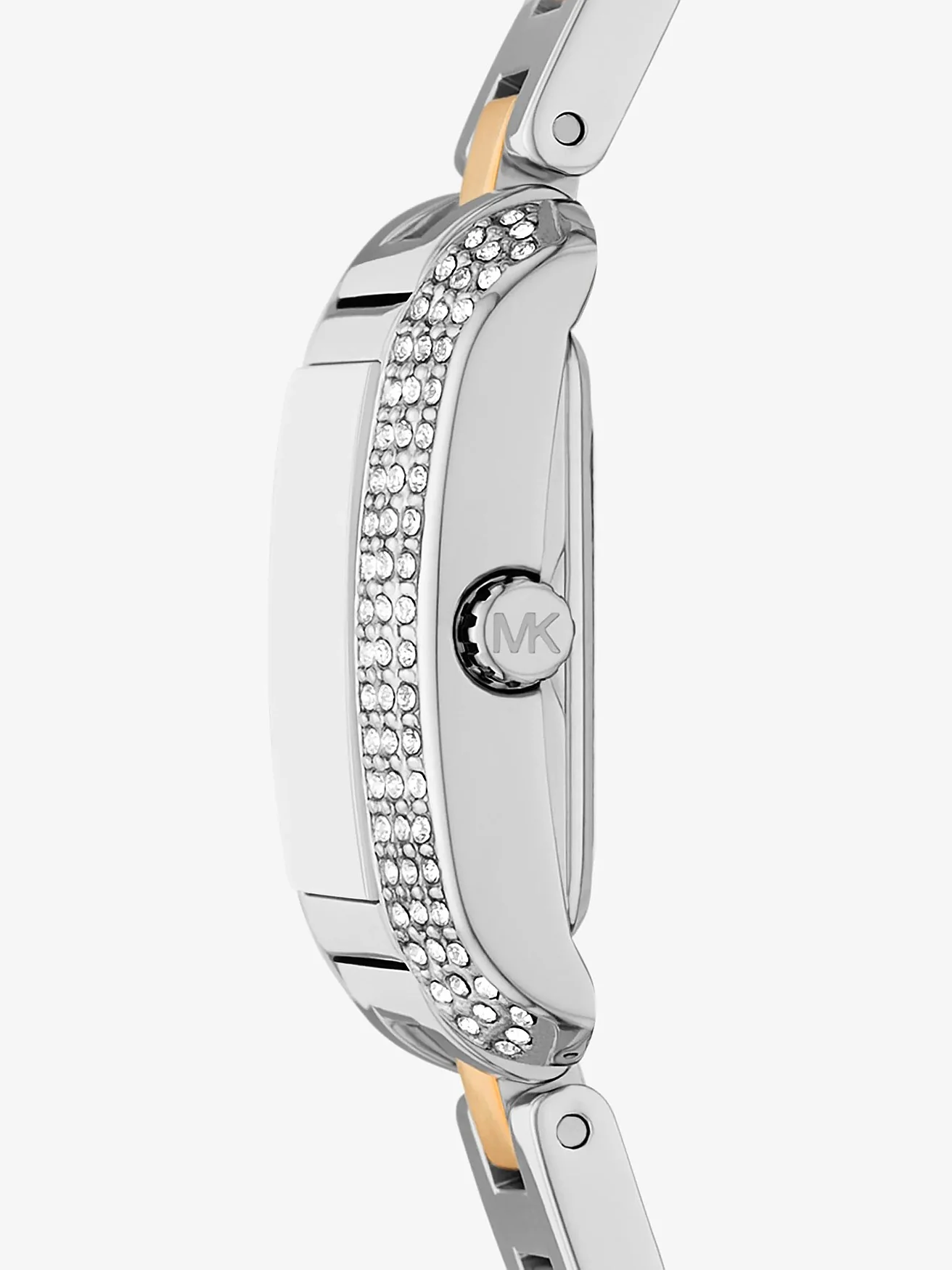 Часы Michael Kors Petite Emery Pavé серебристо-золотистые — 2