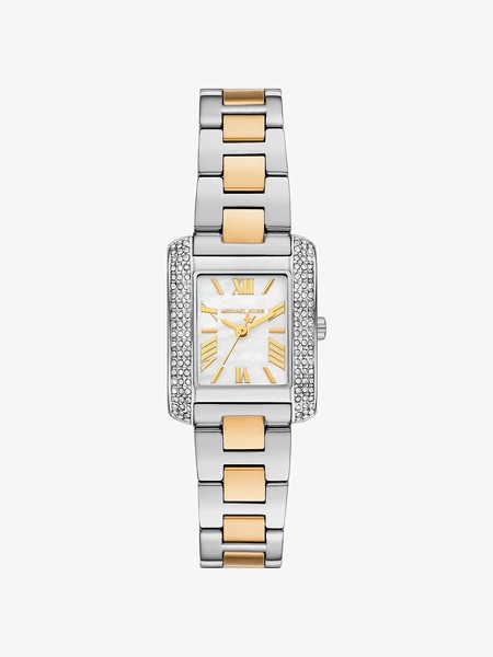 Часы Michael Kors Petite Emery Pavé серебристо-золотистые