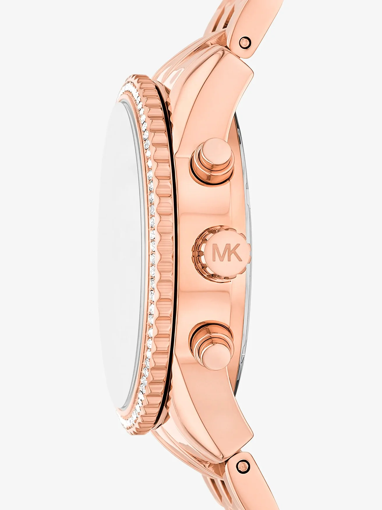 Часы Michael Kors Mini Bryant с паве, розово-золотые — 2