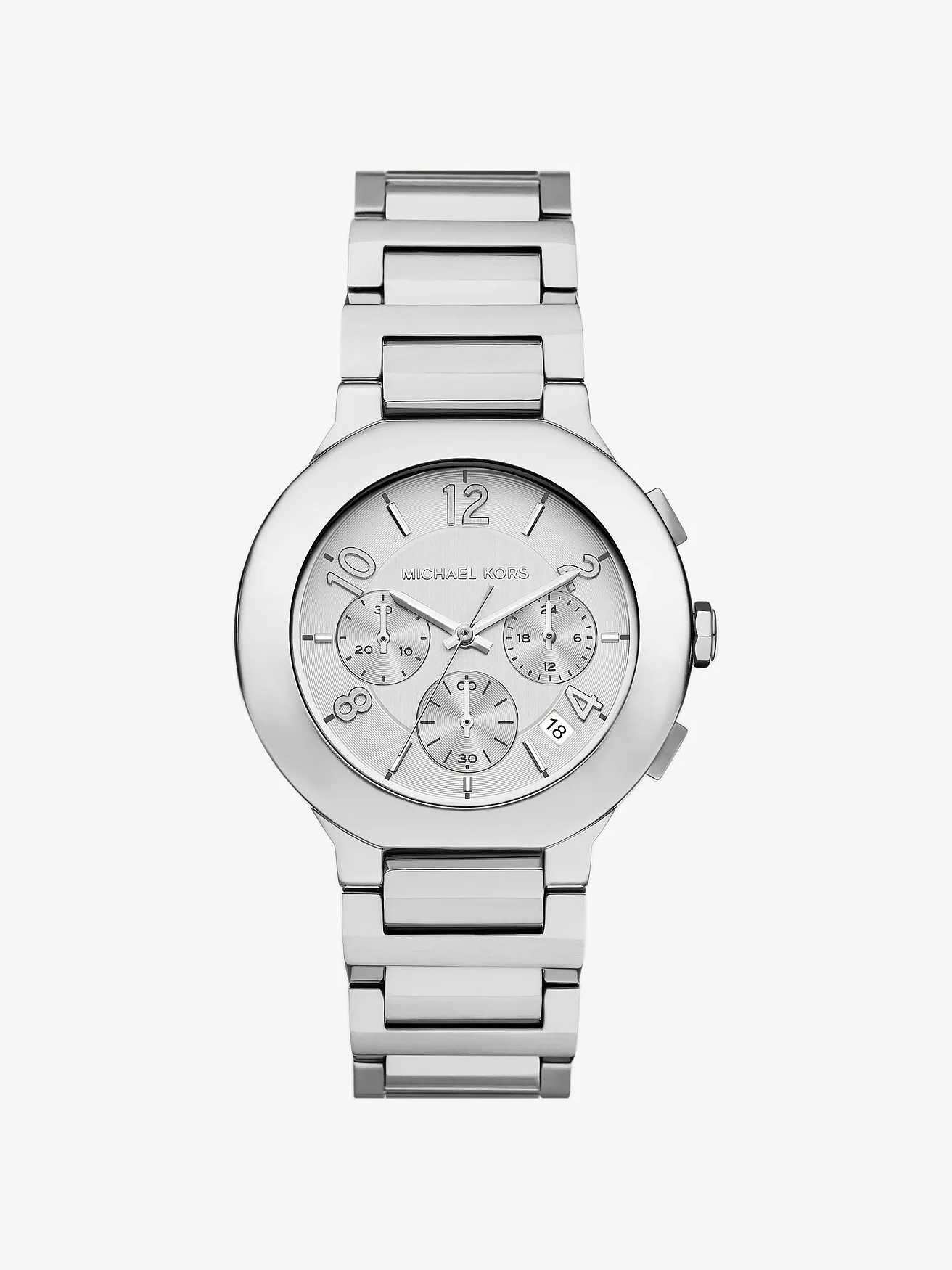 Часы Michael Kors Gramercy увеличенные, серебристые — 1