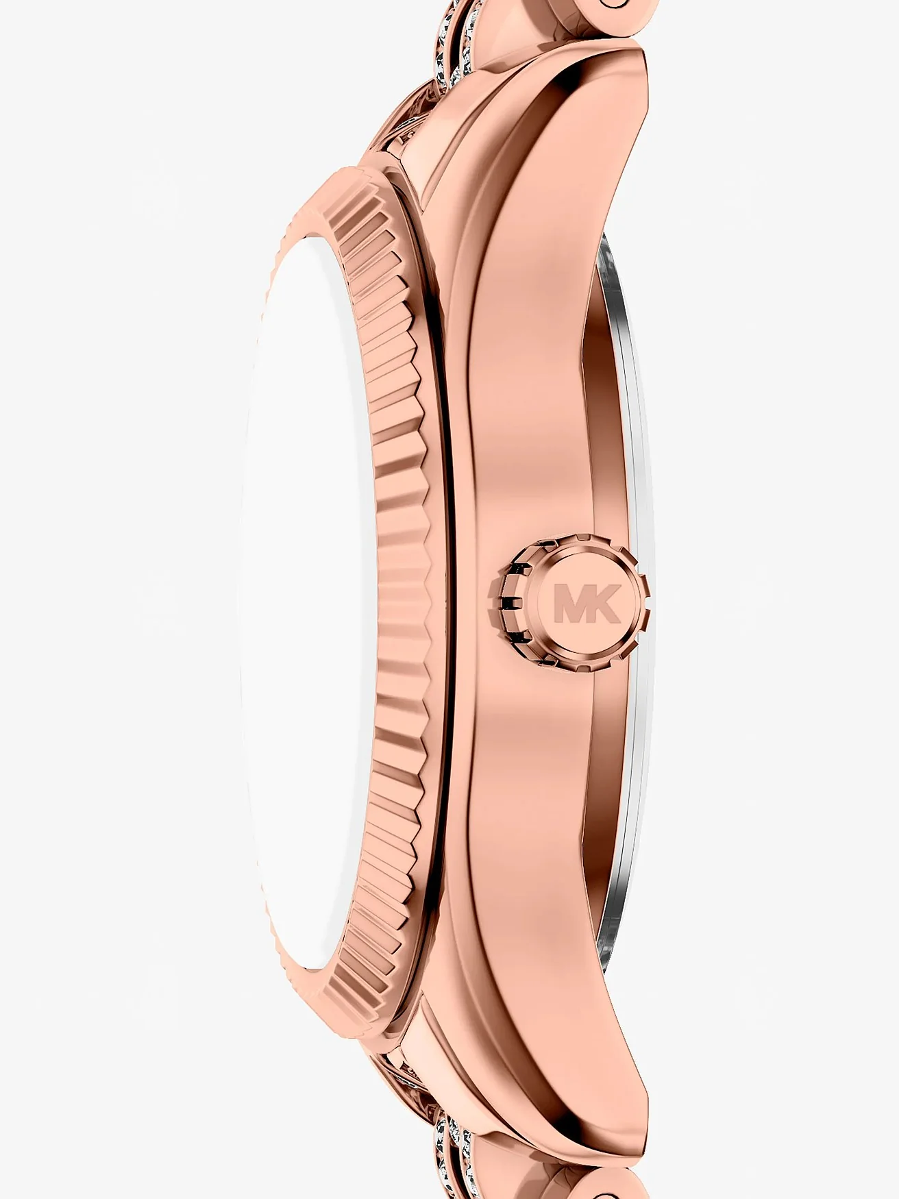 Часы Michael Kors Petite Lexington с паве, розово-золотые — 2