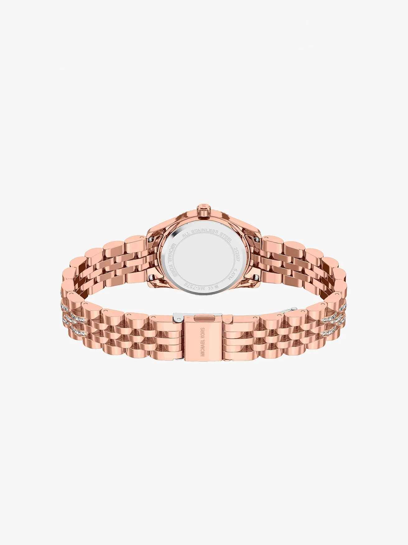 Часы Michael Kors Petite Lexington с паве, розово-золотые — 4