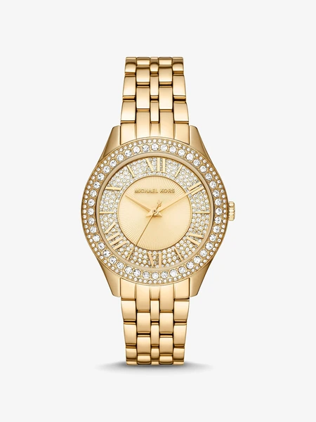 Часы Michael Kors Harlowe Pavé золотистого тона
