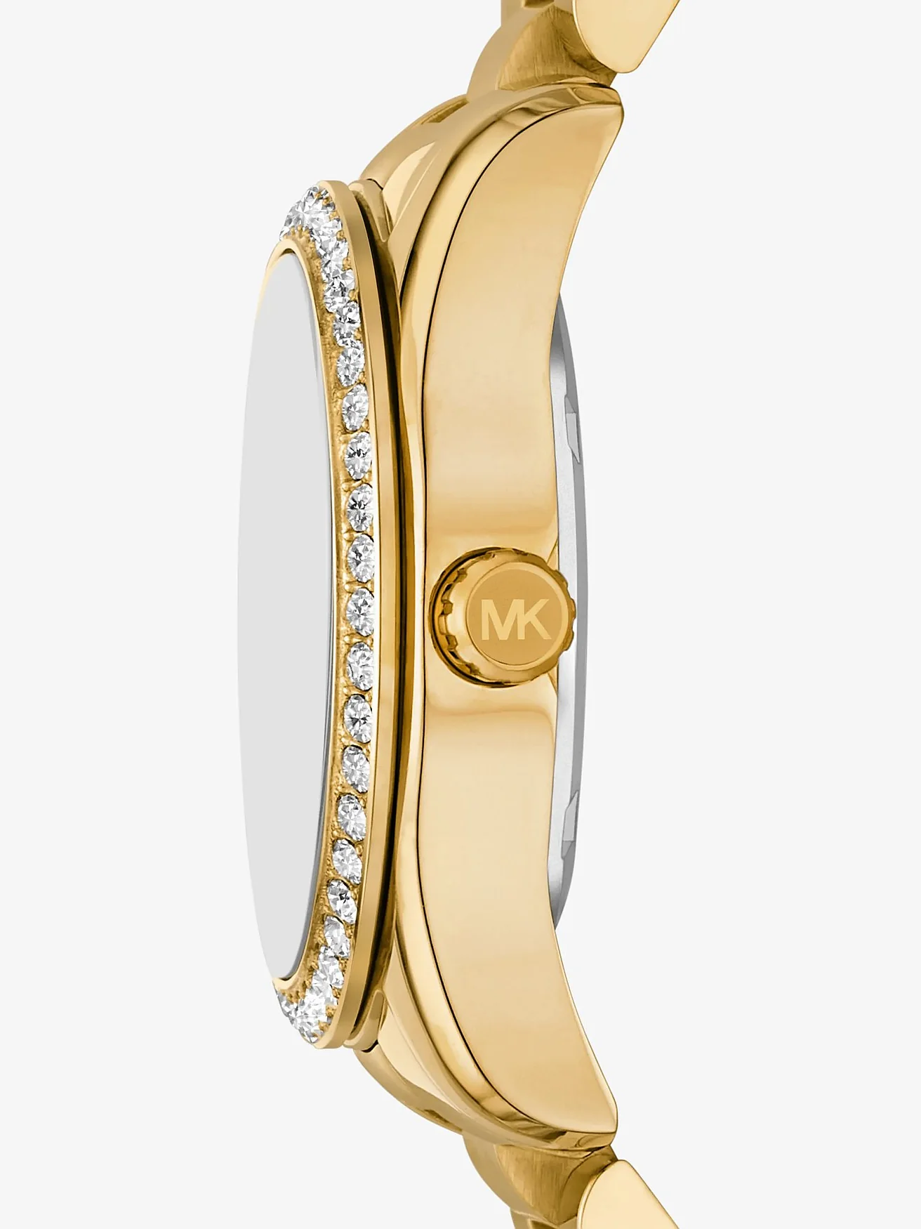 Часы Michael Kors Mini Lexington с паве, золотистые — 2