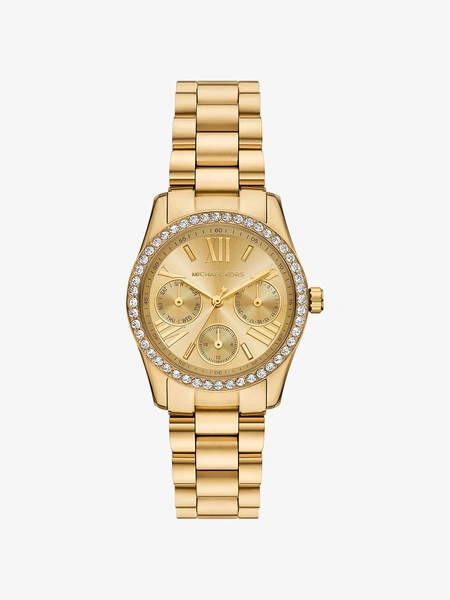 Часы Michael Kors Mini Lexington с паве, золотистые