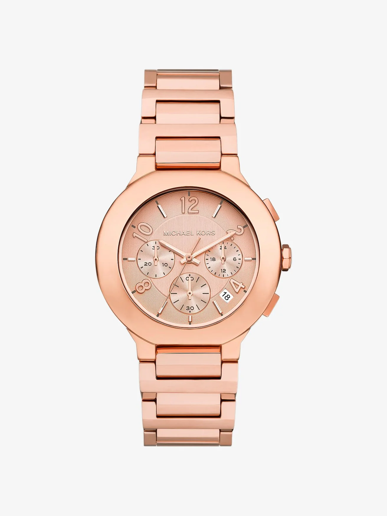 Часы Michael Kors Gramercy увеличенные, розово-золотистые — 1