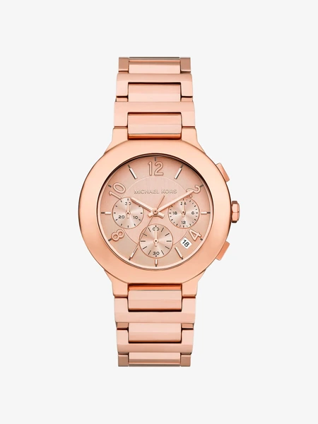 Часы Michael Kors Gramercy увеличенные, розово-золотистые