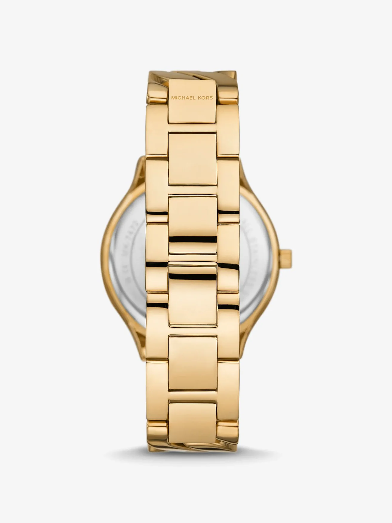 Часы Michael Kors Slim Runway на браслете, золотистые — 2