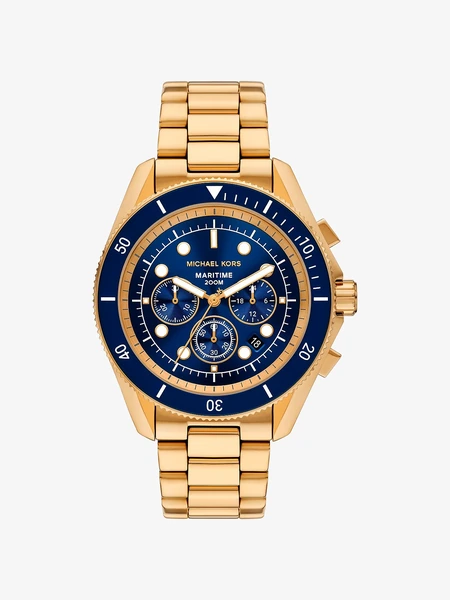 Мужские часы Michael Kors Oversized Maritime золотистого цвета