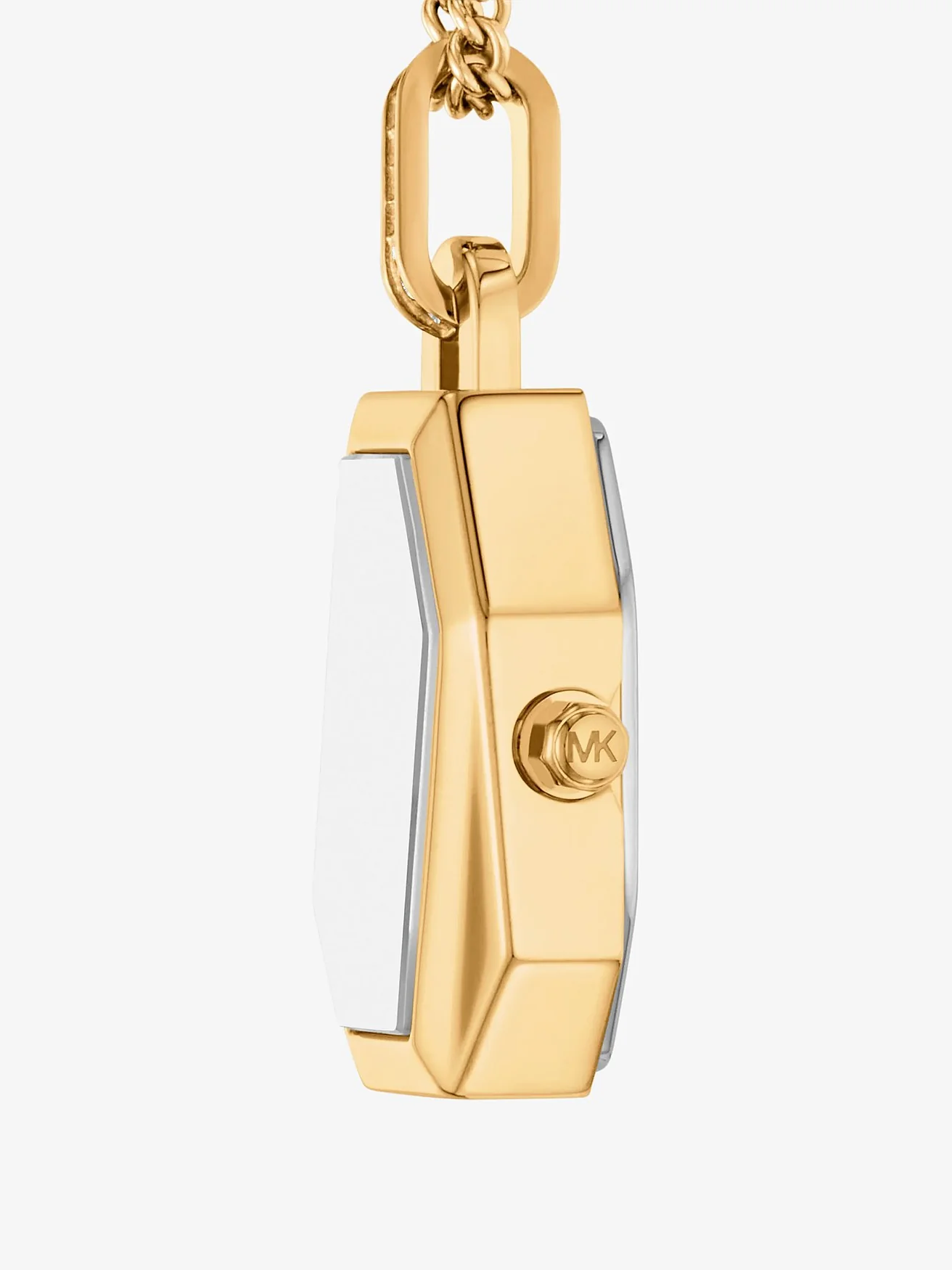 Женские часы-кулон Michael Kors Suri на цепочке золотистого цвета — 2