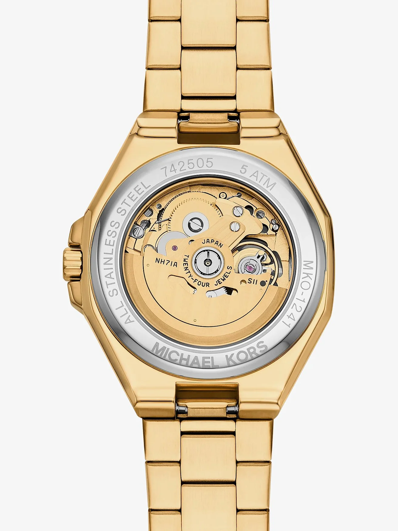Наручные часы Michael Kors Овёрсайз Callum золотистого тона — 4