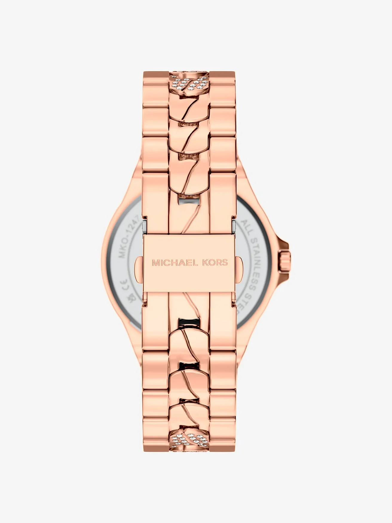 Наручные часы Michael Kors Lennox Pavé розово-золотистого тона (браслет) — 3