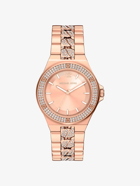 Наручные часы Michael Kors Lennox Pavé розово-золотистого тона (браслет)