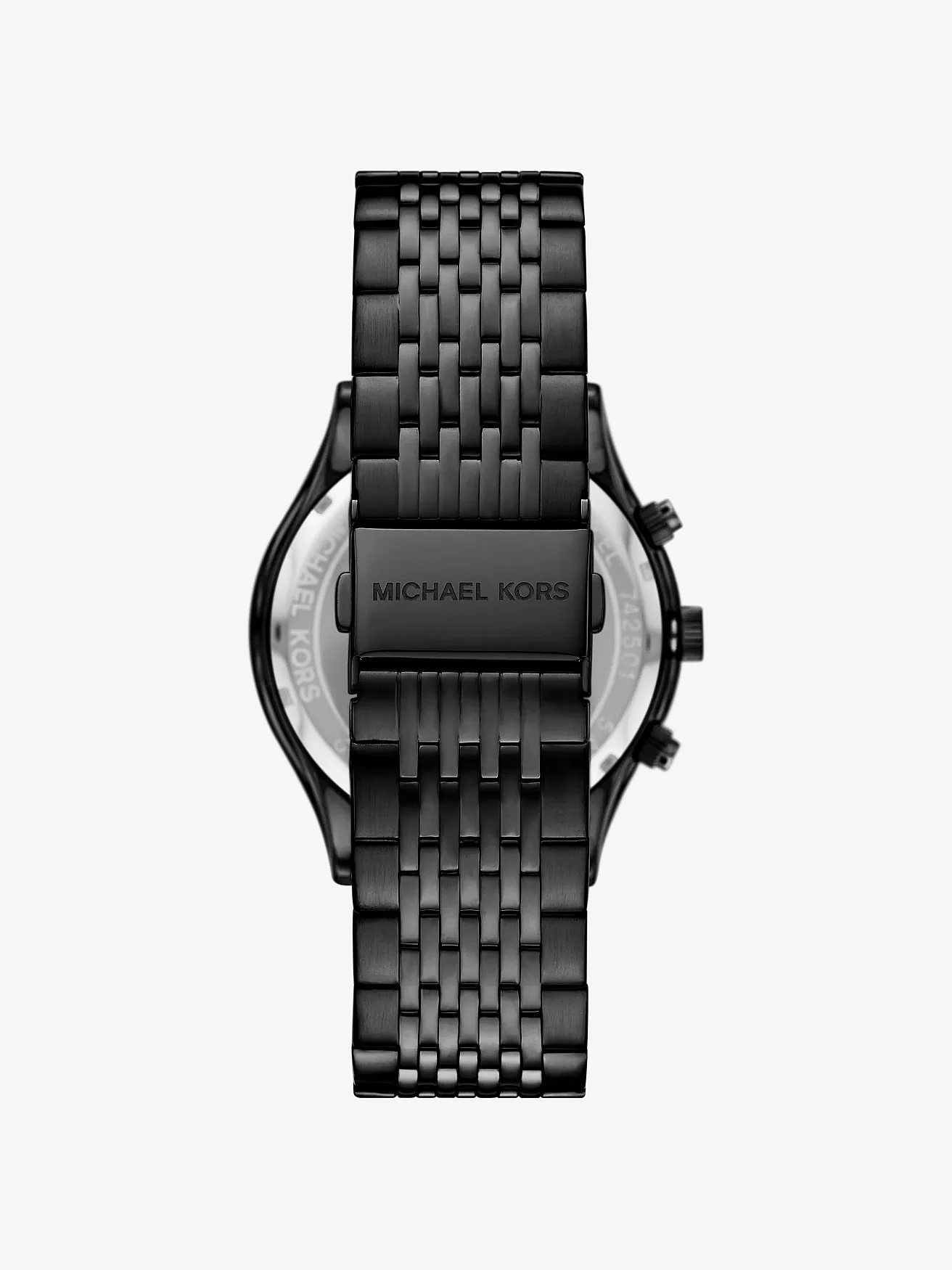 Наручные часы Michael Kors Овёрсайз Aspyn с чёрным покрытием — 3