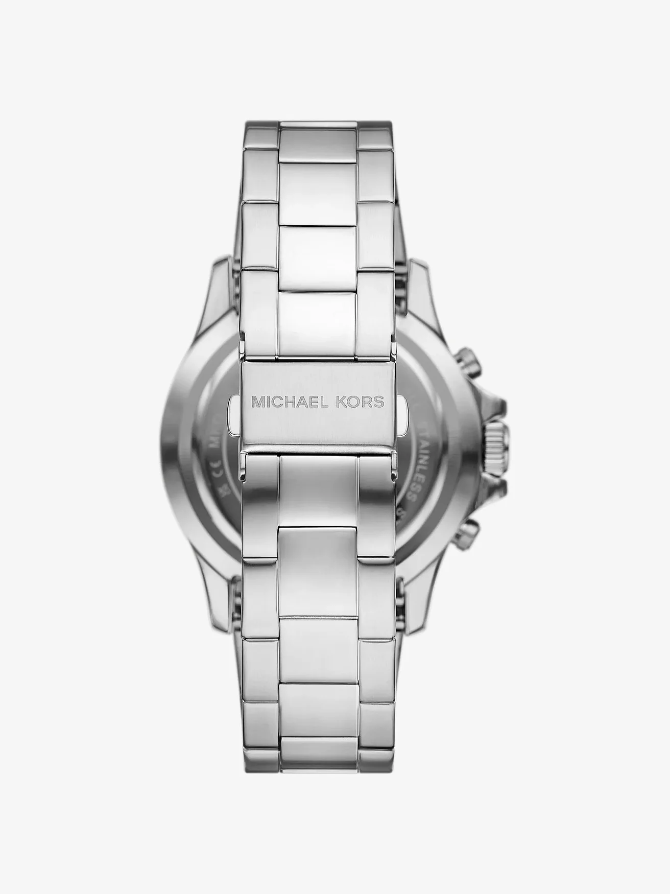 Наручные часы Michael Kors Овёрсайз Everest серебристого тона — 3