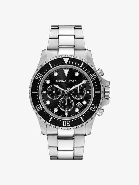 Наручные часы Michael Kors Овёрсайз Everest серебристого тона