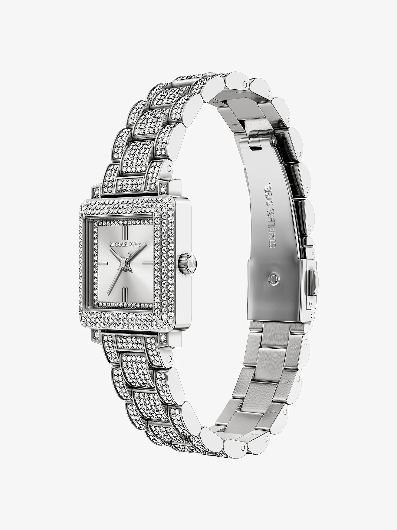 Наручные часы Michael Kors Petite Gwynn Pavé серебристого тона — 5