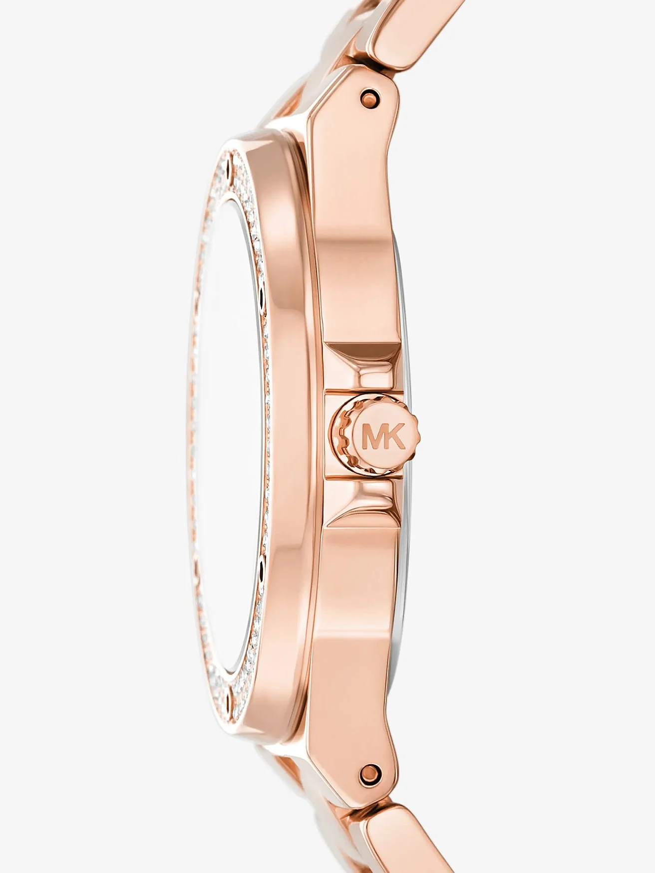 Наручные часы Michael Kors Lennox Pavé розово-золотистого тона — 2