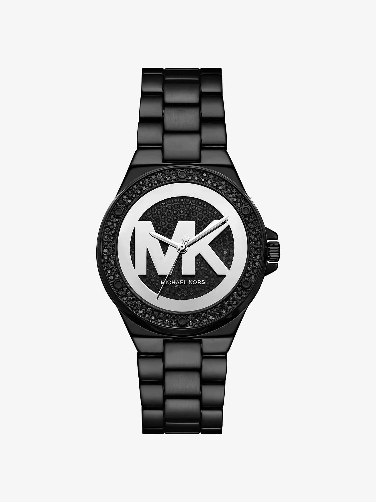 Наручные часы Michael Kors Lennox Pavé с чёрным покрытием — 1