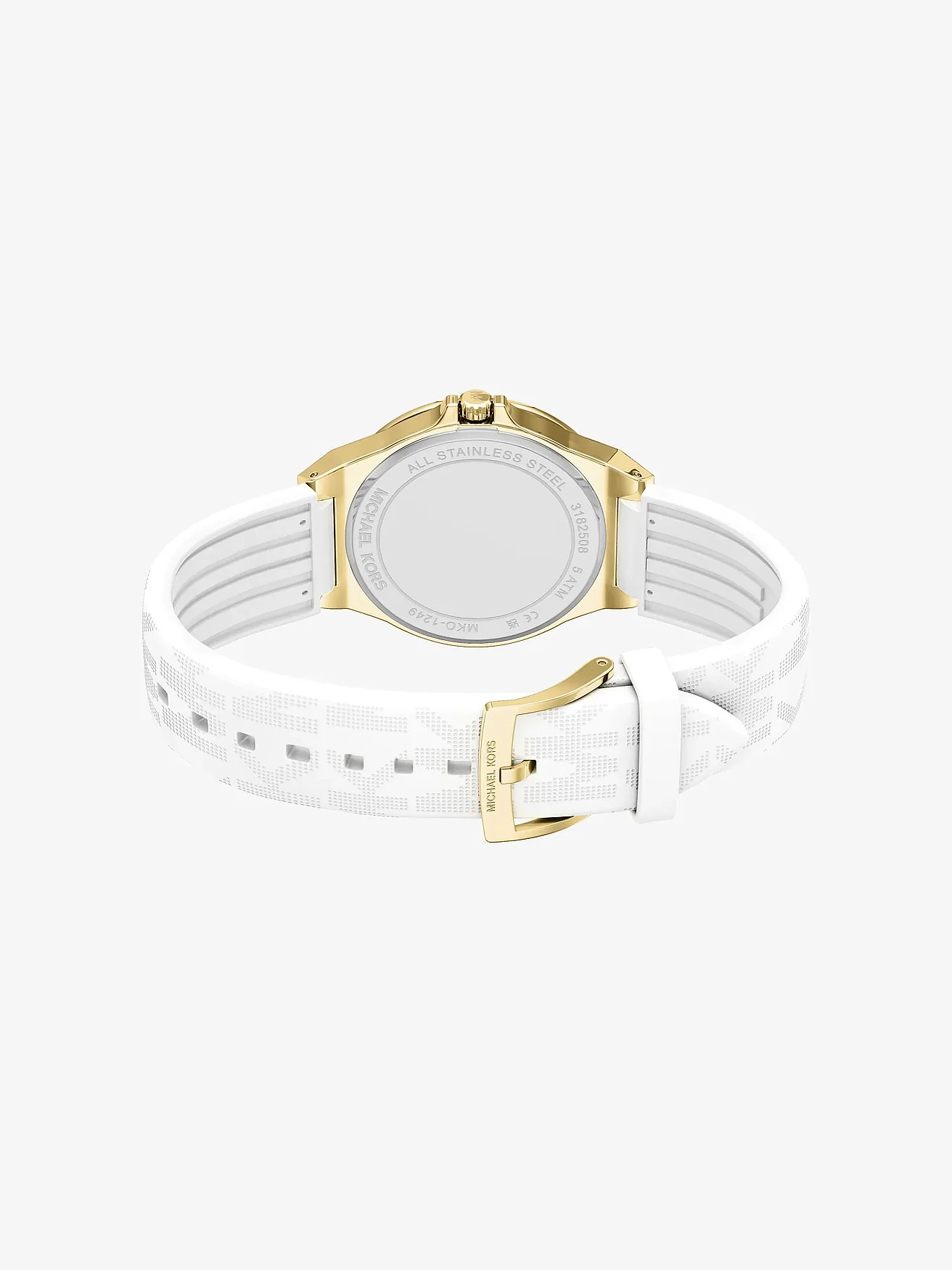 Наручные часы Michael Kors Lennox Pavé золотистого тона на силиконовом ремешке — 4