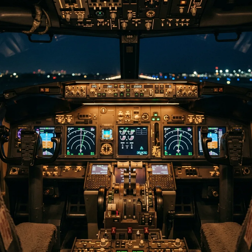 Кокпит авиатренажера Boeing 737 в Санкт-Петербурге