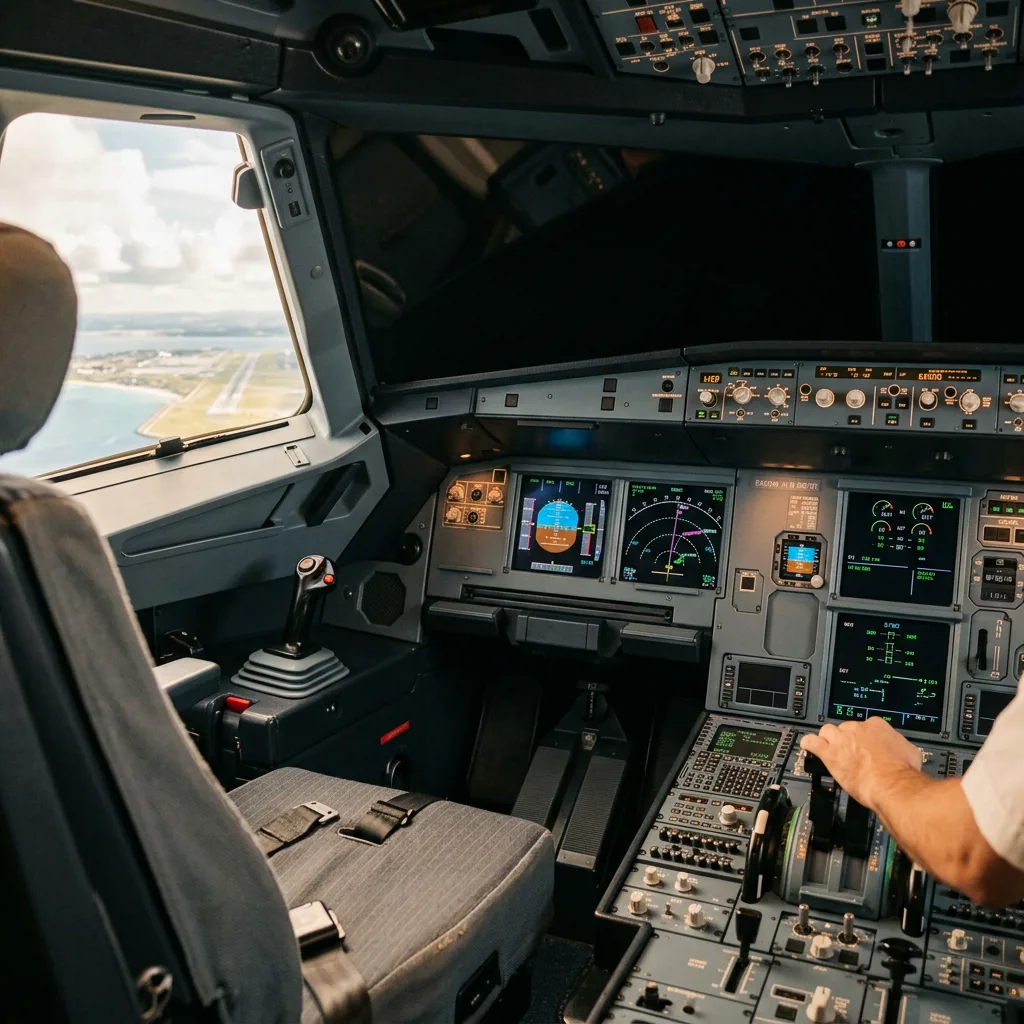 Кабина авиатренажера Airbus A320 в Новосибирске